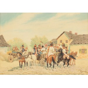 Kajetan Kosiński (1847 Łużany na Bukowinie - 1935 Lwów), Wesele krakowskie
