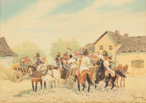 Kajetan Kosinski (1847 Luzhany in Bukovina - 1935 Lviv), The Wedding of Cracow