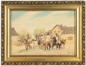 Kajetan Kosinski (1847 Luzhany in Bukovina - 1935 Lviv), The Wedding of Cracow