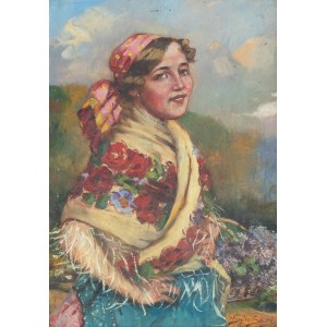 Sylweriusz Saski (1864 Nottingham - 1954 Kraków), Portret młodej dziewczyny