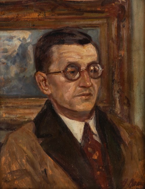 Bolesław Baake (1905 Kijów - 1963 Bhannes), Portret Józefa Pankiewicza