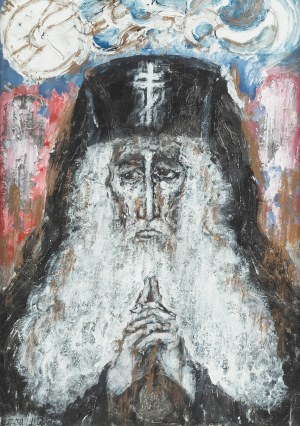 Zdzislaw Lachur (1920 Zagórze - 2007 Warsaw), Orthodox priest, 1990.