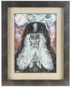 Zdzislaw Lachur (1920 Zagórze - 2007 Warsaw), Orthodox priest, 1990.