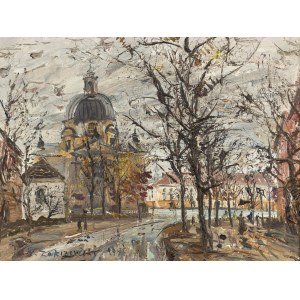 Włodzimierz Zakrzewski (1916 Petersburg - 1992 Warszawa), Rynek Nowomiejski, 1976 r.