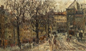 Włodzimierz Zakrzewski (1916 Petersburg - 1992 Warszawa), Genewa - Place du Bourg-de-Four, 1966 r.