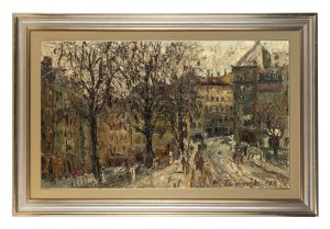 Włodzimierz Zakrzewski (1916 Petersburg - 1992 Warszawa), Genewa - Place du Bourg-de-Four, 1966 r.