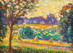 Janusz Litynski (1928 - 2015), Landscape with stogies