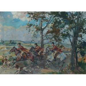 Juliusz Słabiak (1917 Sosnowiec - 1973 Kraków), Polowanie par force