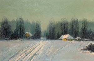 Wiktor Korecki (1890 Kamieniec Podolski - 1980 Milanówek), Snowy road