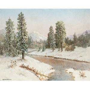 Konstanty Mackiewicz (1894 Małoryta/k.Brześć - 1985 Łódź), Zimowy strumień (Torrente d'inverno)