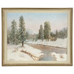 Konstanty Mackiewicz (1894 Małoryta/k.Brześć - 1985 Łódź), Zimowy strumień (Torrente d'inverno)