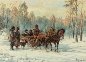 Wladyslaw Chmielinski (1911 Warsaw - 1979 there), On the hunt
