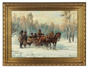 Wladyslaw Chmielinski (1911 Warsaw - 1979 there), On the hunt