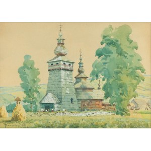 Marian Szczerbiński (1900-1981), Kościół drewniany w Powroźniku, 1938 r.