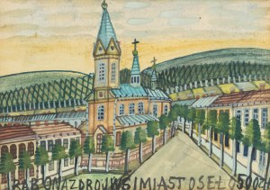 Nikifor Krynicki (1895 Krynica Zdrój - 1968 Folusz), View of the City