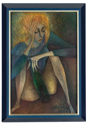 Halina Kulik (second half of the 20th century), Sitting Girl, 1996.