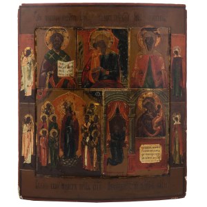 Ikona - Pięciopolowa, I poł. XIX w.