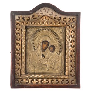 Ikona - Matka Boska Kazańska, Rosja, II poł XIX w.