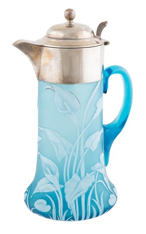 Wine jug, Stourbridge, Stevens and Williams, 1881.