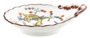 Ice cream plate with Chinese motif, Meissen, 19th/20th century.