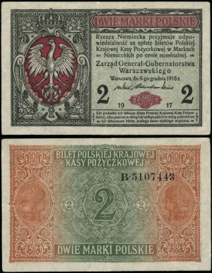Poland, 2 Polish marks, 9.12.1916