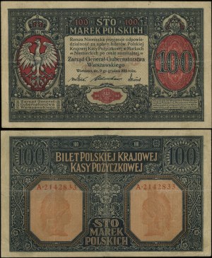Poland, 100 Polish marks, 9.12.1916