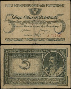 Poland, 5 Polish marks, 17.05.1919