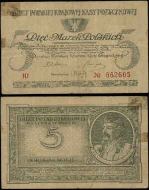 Poland, 5 Polish marks, 17.05.1919