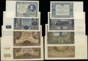 Poland, set of 4 banknotes, 1930-1940