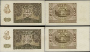 Poland, set: 2 x 100 zloty, 1.03.1940