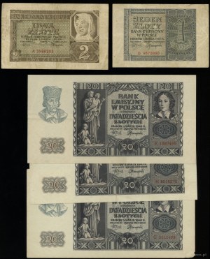 Poland, set of 11 banknotes, 1.03.1940