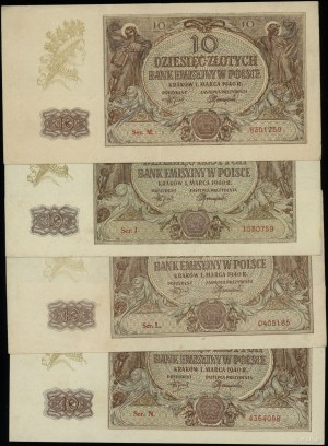 Poland, set of 11 banknotes, 1.03.1940