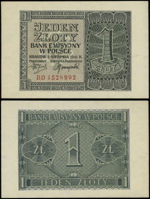 Poland, 1 zloty, 1.08.1941
