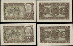Poland, set: 2 x 2 gold, 1.08.1941