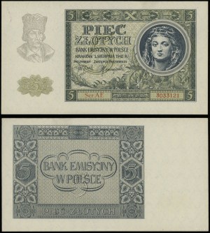 Poland, 5 zloty, 1.08.1941