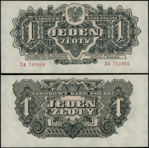 Poland, 1 zloty, 1944