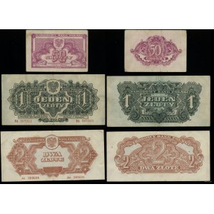 Poland, set of 6 banknotes (in the OBVIOUS clause), 1944
