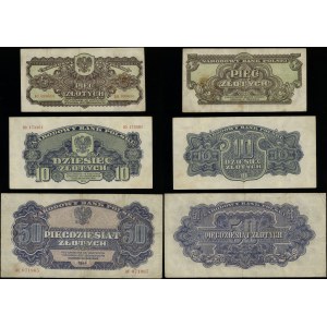 Poland, set of 6 banknotes (in the OBVIOUS clause), 1944