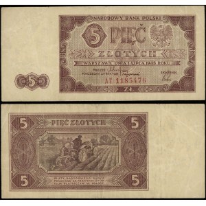 Polska, 5 złotych, 1.07.1948