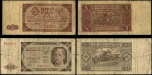 Poland, set: 5 and 10 gold, 1.07.1948