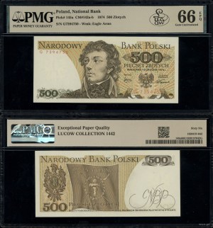 Poland, 500 zloty, 16.12.1974