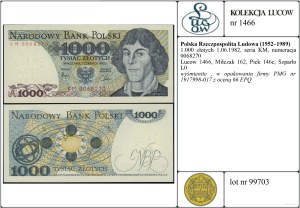 Poland, 1,000 zloty, 1.06.1982