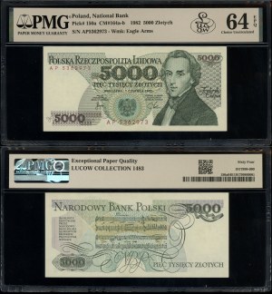 Poland, 5,000 zloty, 1.06.1982