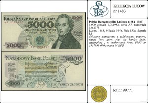 Poland, 5,000 zloty, 1.06.1982