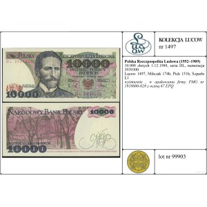 Polska, 10.000 złotych, 1.12.1988