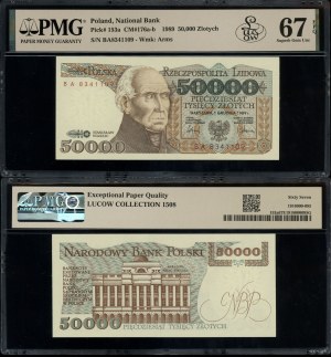 Poland, 50,000 zloty, 1.12.1989