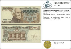 Poland, 50,000 zloty, 1.12.1989