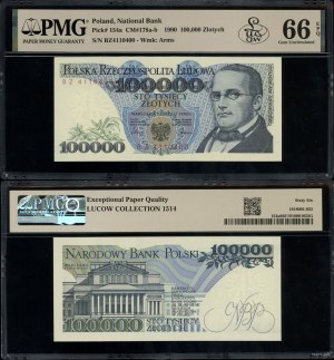 Poland, 100,000 zloty, 1.02.1990