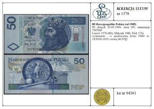 Poland, 50 zloty, 25.03.1994