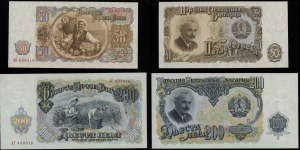 Bulgaria, set: 50 and 200 leva, 1951